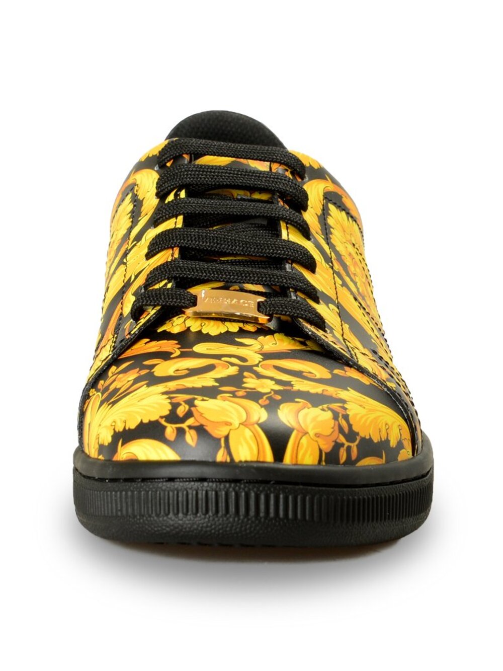 Versace Men's Baroque Signature Print 100% Leather Sneakers Shoes US 6 IT 39 - Picture 5 of 8